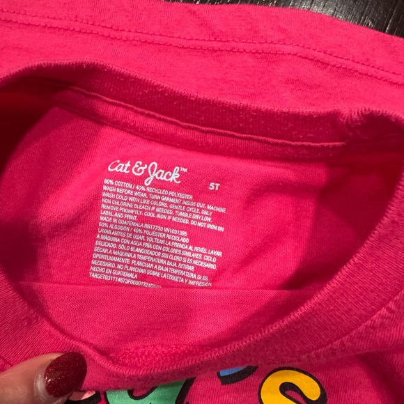 Cat & Jack Pink Kids' Tee - Picture 2 of 5